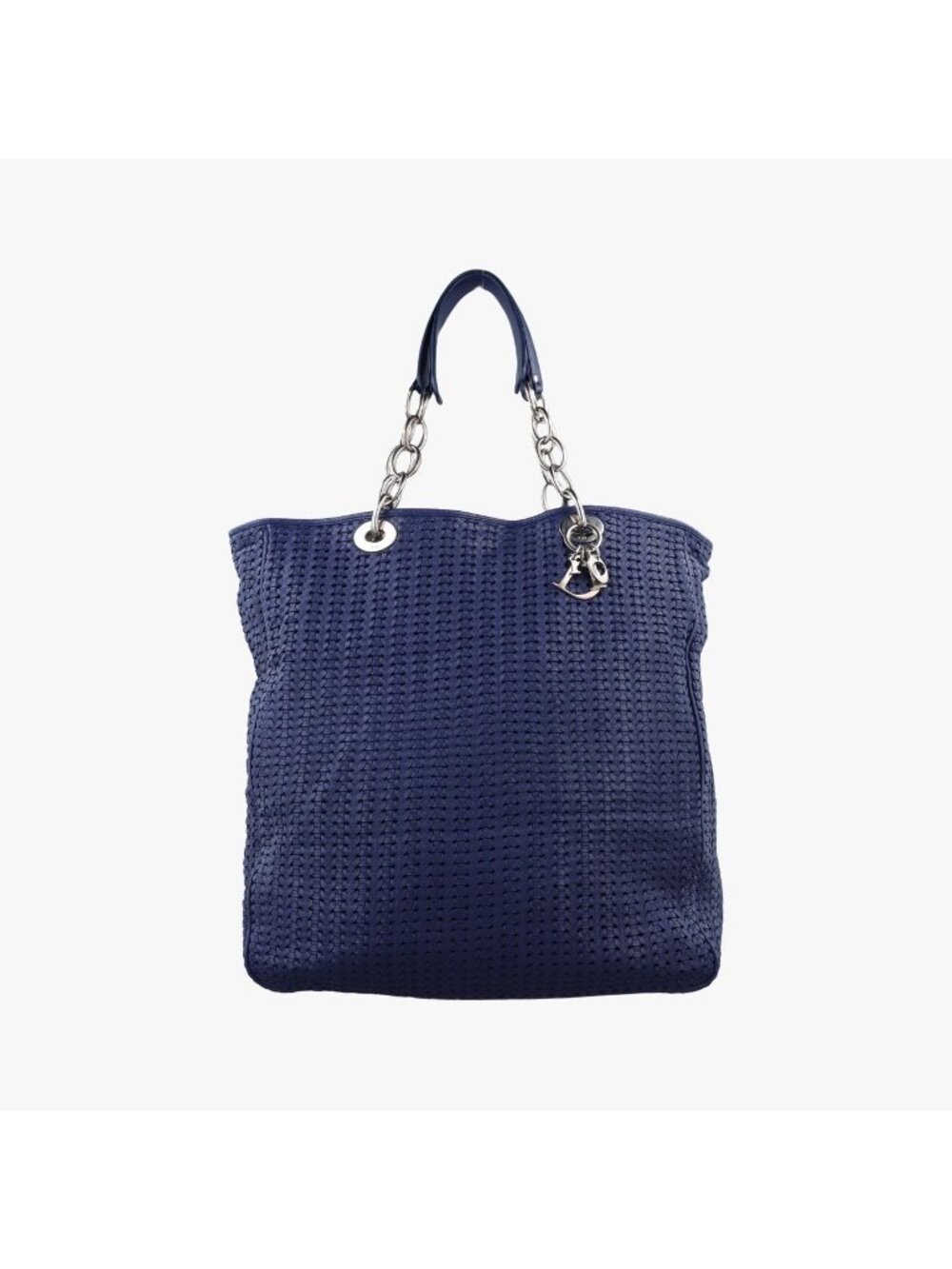 Dior Soft Lady Intrecciato Tote Bag Navy Lambskin